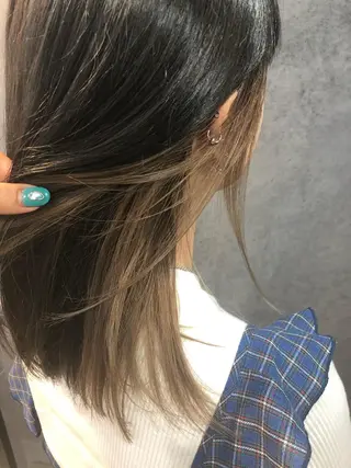ロング カラー ヘアアレンジ メンズ キッズ ネイル マツエク・マツパ 透明感カラー🤎 ゆりのヘアスタイル