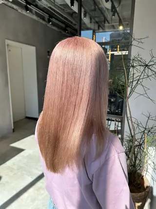 セミロング カラー 渋谷レイヤーカット/ 暖色艶カラー🩵高橋のヘアスタイル