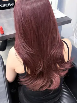 セミロング 💗韓国ヘア/透明感 💗若菜あいこのヘアスタイル