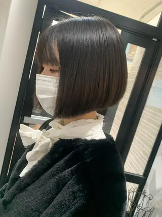 ショート カラー ヘアアレンジ kei🤎ベージュ /透明感カラー/博多のヘアスタイル