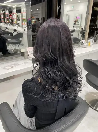 カラー 大人っぽ韓国ヘア 寒色💙yuma💙のヘアスタイル