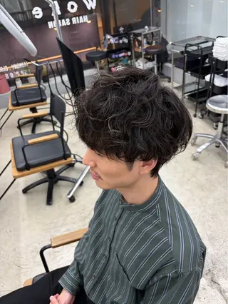 ショート パーマ メンズ メンズ専門サロン wokeのヘアスタイル