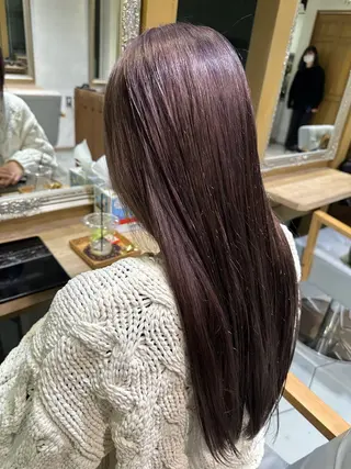 ロング カラー 長谷川 幸帆のヘアスタイル