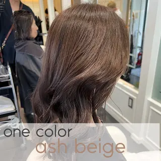 ミディアム カラー 【髪質改善/縮毛矯正 /カラー】ホサカのヘアスタイル