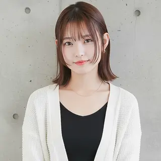 ミディアム ハッシュカット 田窪珠妃のヘアスタイル