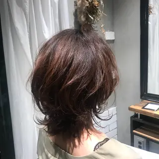 ミディアム 💙MAI💙ウルフ レイヤー🦋月火限定のヘアスタイル