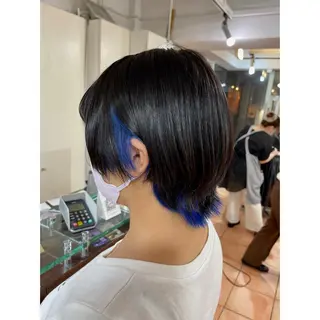 ショート カラー ヘアアレンジ 🦋エクステ/透明感 カラー🦋宮川莉央のヘアスタイル