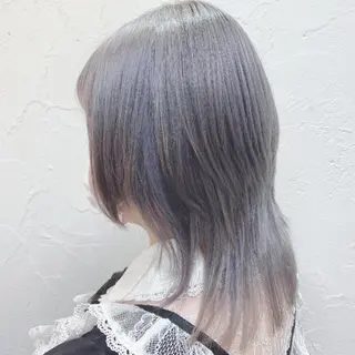 ミディアム カラー 髪質改善/白髪ぼかし SHIONのヘアスタイル