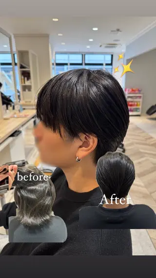 パーマ メンズ レイヤーカット Y2K/𝓡𝓲𝓷のヘアスタイル