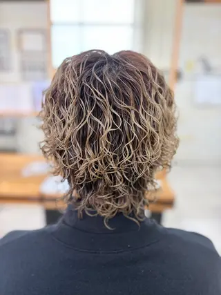 パーマ メンズ メンズパーマ/ウルフ /似合わせカット滉一のヘアスタイル