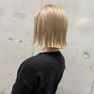 カラー ショート ♡韓国ヘア♡ ブリーチ✨ハイトーンのヘアスタイル