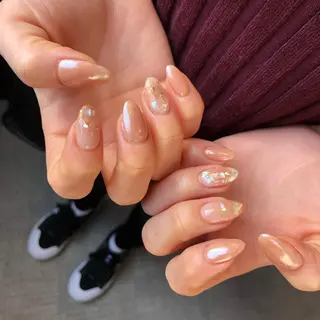 ロング カラー ヘアアレンジ キッズ ネイル マツエク・マツパ 福田 加奈のネイルデザイン