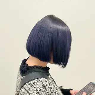 ミディアム カラー 天神/ケアブリーチ/ 髪質改善/上質艶髪のヘアスタイル