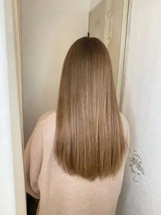ロング カラー 🍑もも 🍑のヘアスタイル