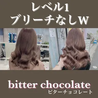セミロング カラー ヘアアレンジ ダブルカラー特化💍 tiam💍韓国ヘアのヘアスタイル