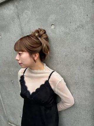 ロング ヘアアレンジ HORI 　tのヘアスタイル