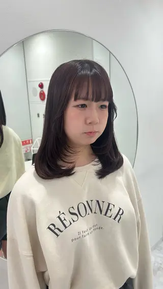 ロング カラー パーマ ヘアアレンジ メンズ キッズ 盛れ韓国ハイトーン 🎀Himari🎀のヘアスタイル