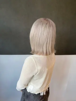 ミディアム デザインカラー/ 推しの配色　肥後のヘアスタイル