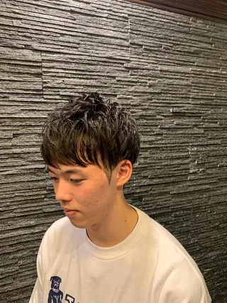 ミディアム ガンバレ原田 航海のヘアスタイル