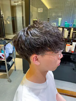 パーマ メンズ 【メンズ限定】原 唯登のヘアスタイル