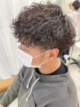 ショート カラー パーマ メンズ 【大宮】 メンズ専門吉川のヘアスタイル