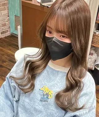 ミディアム カラー 💎ルフレ歌舞伎町 💎プルエクステのヘアスタイル