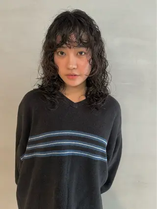 ミディアム カラー パーマ 🧼柴田 健太郎🧼のヘアスタイル