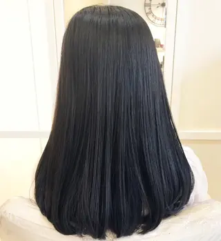 ロング パーマ 須賀 一美のヘアスタイル