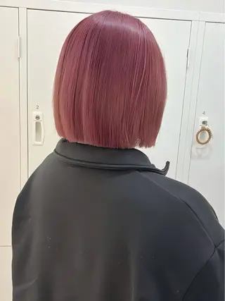 ミディアム 艶カラー／ 夢叶のヘアスタイル