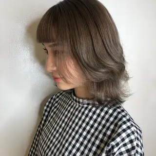 ミディアム カラー ヘアアレンジ マツエク・マツパ 透明感カラー🫧ヘア セット🫧松本菜月の眉毛・アイブロウイメージ