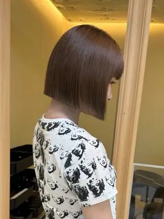 ショート ボブ人気No,1✨ TAME副店長のヘアスタイル