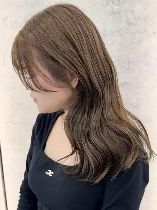 ロング レイヤー&カラー 人気美容師倉崎涼のヘアスタイル