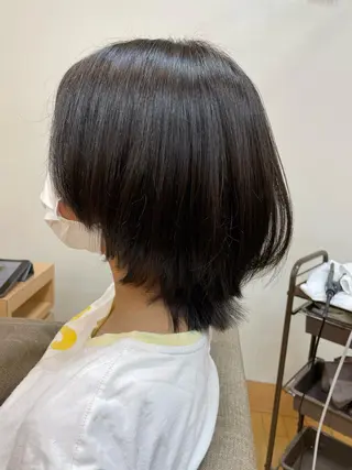ミディアム 韓国ヘア 🤍中西麻友🤍のヘアスタイル