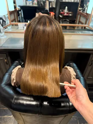 ミディアム 💖ERI💖/酸性 ストレートNo.1のヘアスタイル