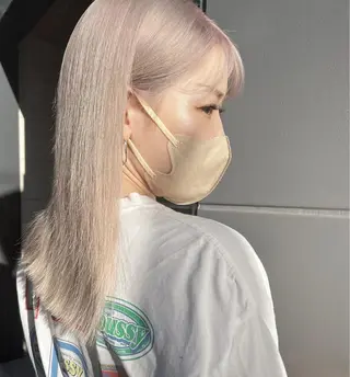セミロング カラー GiseL アンリのヘアスタイル