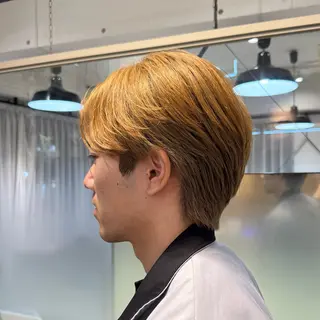 ショート メンズ Lomalia もえか/ボブパーマのヘアスタイル