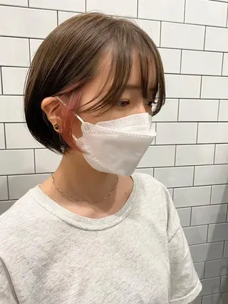 ショート カラー 藤江 健人のヘアスタイル