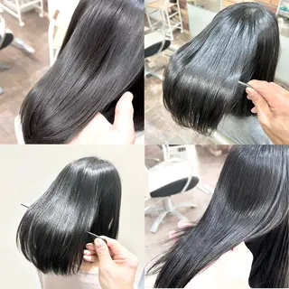 ミディアム 大人女性の縮毛矯正/ 艶髪職人/馬渕樹のヘアスタイル