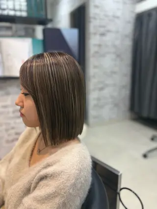 ミディアム カラー 美容室シャルム⭐️ 清水　勇希🩷のヘアスタイル