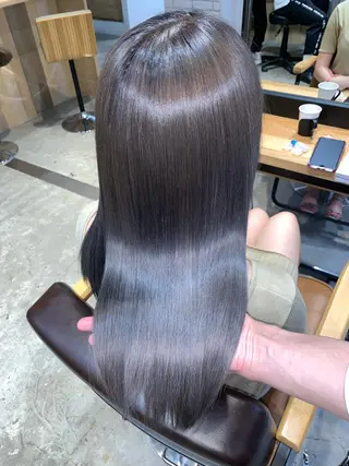 ロング 縮毛矯正/髪質改善 井上智秀のヘアスタイル