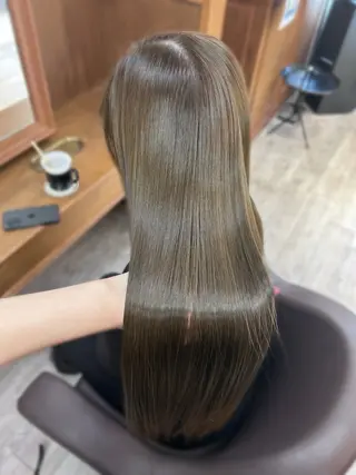 カラー kana°ʚ🎀ɞ° 韓国風透明感カラーのヘアスタイル