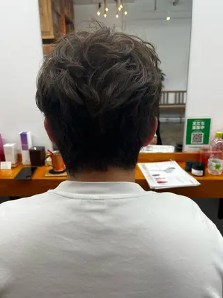 ショート カラー メンズ SHIINA 香椎宮前店のヘアスタイル