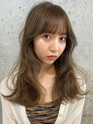 ロング カラー Pia ツボイ ケイタのヘアスタイル