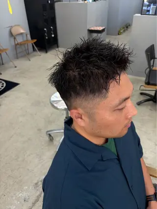 ショート パーマ メンズ メンズ専門サロン wokeのヘアスタイル
