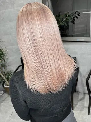 ロング カラー エクステ ダブルカラー新宿のヘアスタイル