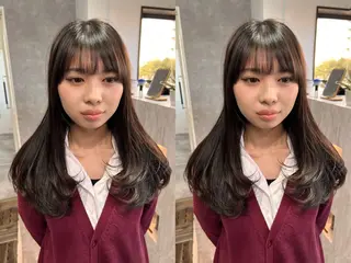 セミロング D.I.E.V.A  渋谷所属・💕韓国レイヤー× 髪質改善　宮内諒のヘアスタイル