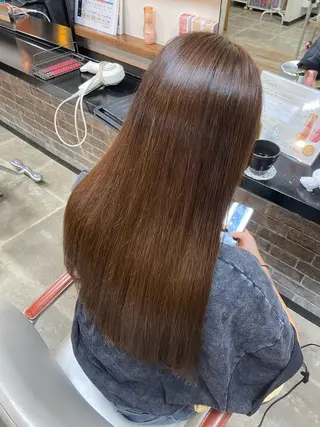 ロング カラー パーマ イツキ🌕デザインカ ラー🥨髪質改善🫧のヘアスタイル