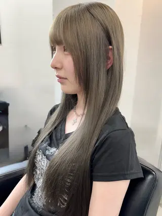 ロング カラー ブリーチダブルカラー ハイライト/山本喜熙のヘアスタイル