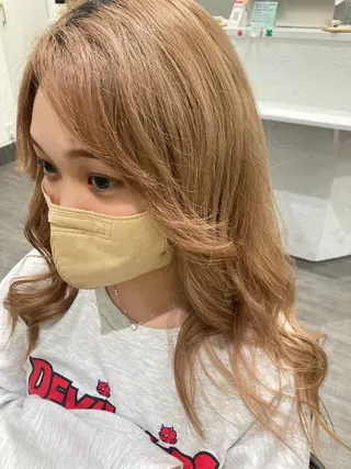 ロング ミルクティー量産💙 💙ブリーチ特化💙のヘアスタイル