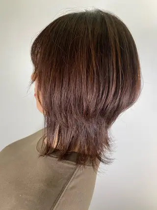 ミディアム カラー ハイトーンヘア/ 島崎　タクミのヘアスタイル